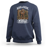 Bigfoot Jimothy The Raccoon Cryptid Animal Friendship Sweatshirt Hide And Seek World Champions