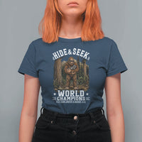 Bigfoot Jimothy The Raccoon Cryptid Animal Friendship T Shirt For Women Hide And Seek World Champions