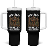 Bigfoot Jimothy The Raccoon Cryptid Animal Friendship Tumbler With Handle Hide And Seek World Champions