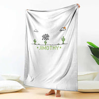 Funny Jimothy The Raccoon Throw Blanket Pixel Art Retro Gaming Trash Panda Meme