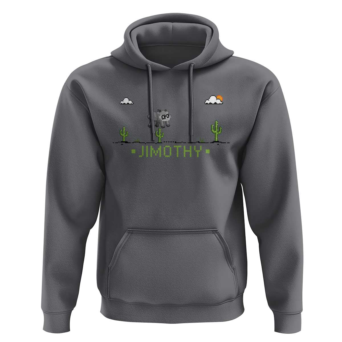 Funny Jimothy The Raccoon Hoodie Pixel Art Retro Gaming Trash Panda Meme