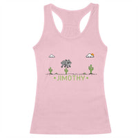 Funny Jimothy The Raccoon Racerback Tank Top Pixel Art Retro Gaming Trash Panda Meme
