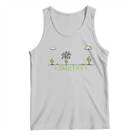 Funny Jimothy The Raccoon Tank Top Pixel Art Retro Gaming Trash Panda Meme
