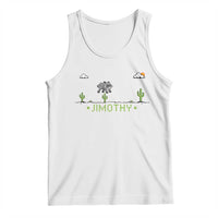 Funny Jimothy The Raccoon Tank Top Pixel Art Retro Gaming Trash Panda Meme
