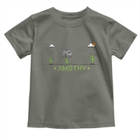 Funny Jimothy The Raccoon Toddler T Shirt Pixel Art Retro Gaming Trash Panda Meme