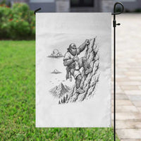 Funny Bigfoot Mountain Climber Garden Flag Outdoor Hiking Adventure