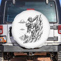 Funny Bigfoot Mountain Climber Spare Tire Cover Outdoor Hiking Adventure