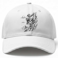 Funny Bigfoot Mountain Climber Baseball Cap Outdoor Hiking Adventure