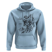 Funny Bigfoot Mountain Climber Hoodie Outdoor Hiking Adventure