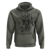Funny Bigfoot Mountain Climber Hoodie Outdoor Hiking Adventure