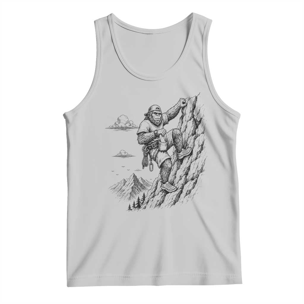 Funny Bigfoot Mountain Climber Tank Top Outdoor Hiking Adventure