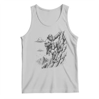 Funny Bigfoot Mountain Climber Tank Top Outdoor Hiking Adventure