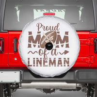 Football Mom Gift Spare Tire Cover Proud Mom Of A Lineman - Wonder Print Shop