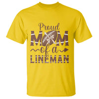 Football Mom Gift T Shirt Proud Mom Of A Lineman - Wonder Print Shop