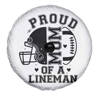 Proud Mom Of A Lineman Spare Tire Cover Football Fan Gift For Women - Wonder Print Shop