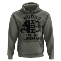 Proud Mom Of A Lineman Hoodie Football Fan Gift For Women - Wonder Print Shop