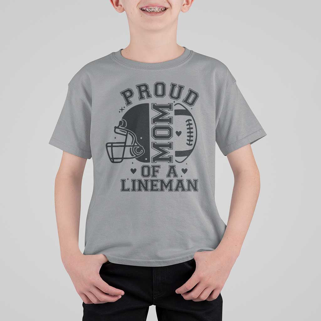 Proud Mom Of A Lineman T Shirt For Kid Football Fan Gift For Women - Wonder Print Shop