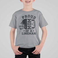 Proud Mom Of A Lineman T Shirt For Kid Football Fan Gift For Women - Wonder Print Shop