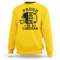 Proud Mom Of A Lineman Sweatshirt Football Fan Gift For Women - Wonder Print Shop