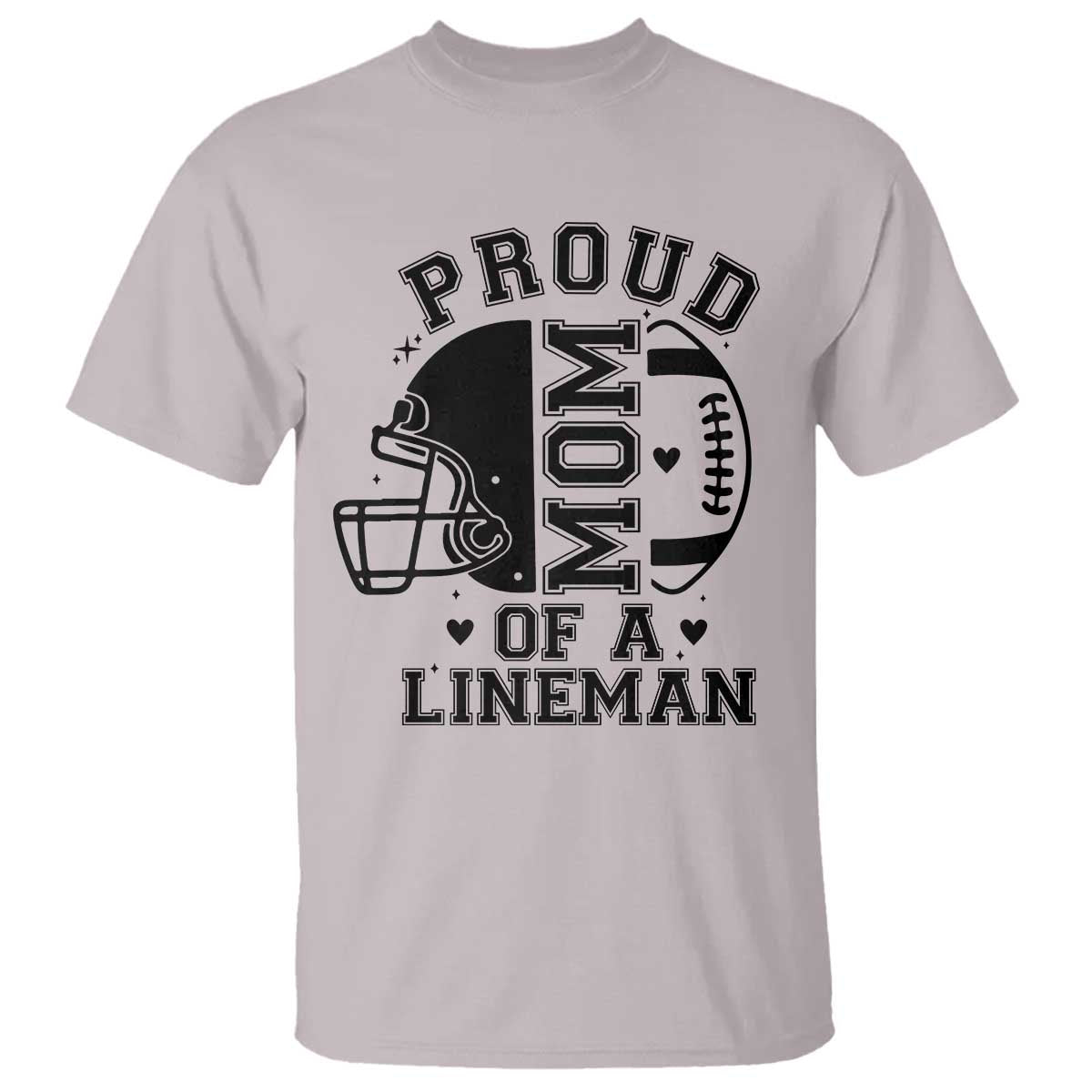 Proud Mom Of A Lineman T Shirt Football Fan Gift For Women - Wonder Print Shop