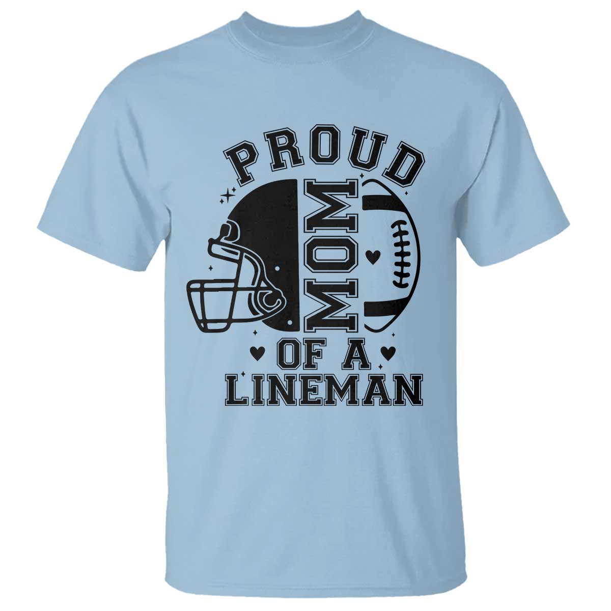Proud Mom Of A Lineman T Shirt Football Fan Gift For Women - Wonder Print Shop