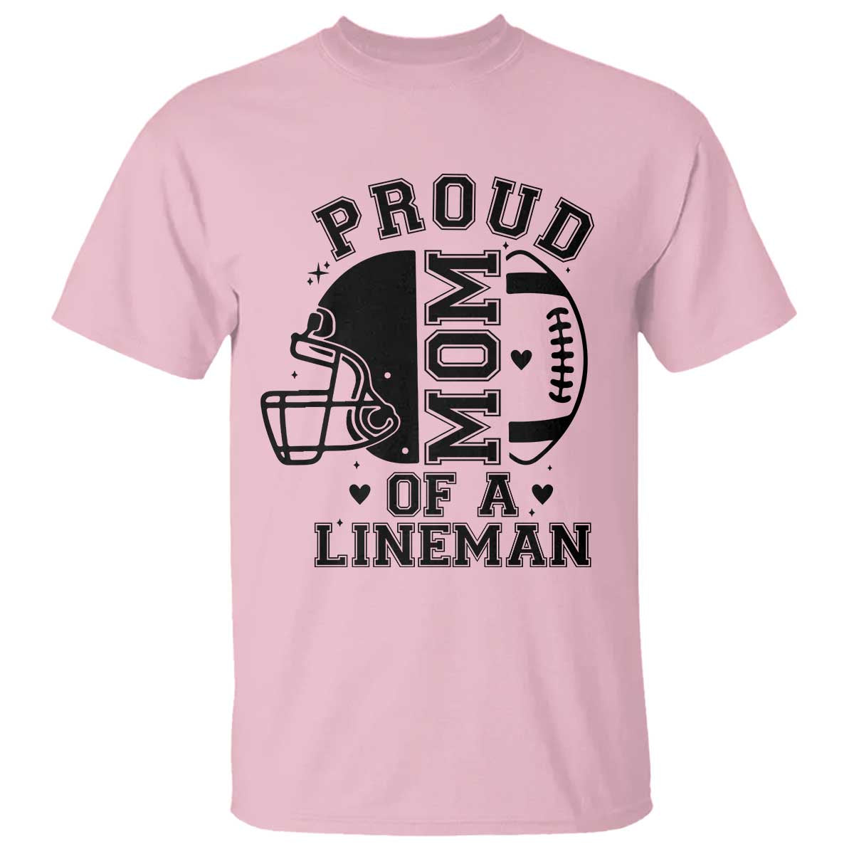 Proud Mom Of A Lineman T Shirt Football Fan Gift For Women - Wonder Print Shop