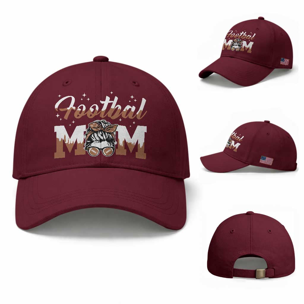 Football Mom Life Baseball Cap Sports Fan Gift For Women