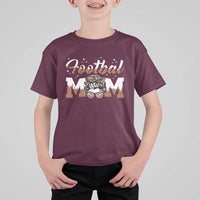 Football Mom Life T Shirt For Kid Sports Fan Gift For Women - Wonder Print Shop