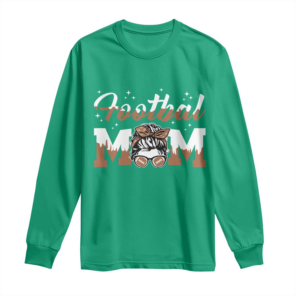 Football Mom Life Long Sleeve Shirt Sports Fan Gift For Women - Wonder Print Shop