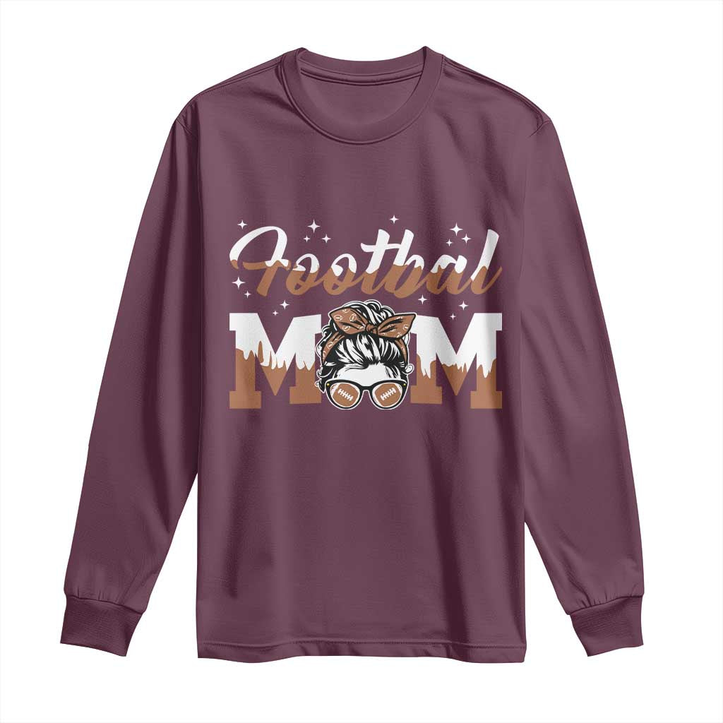 Football Mom Life Long Sleeve Shirt Sports Fan Gift For Women - Wonder Print Shop