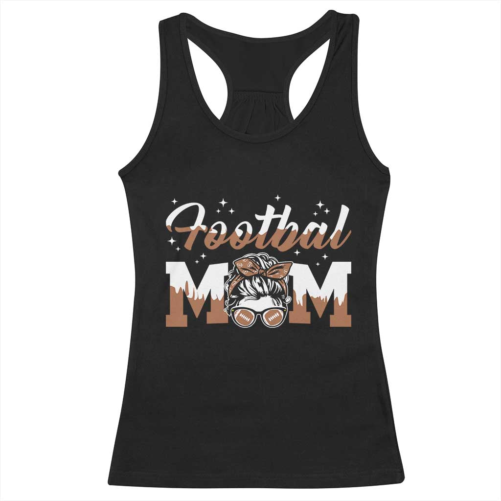 Football Mom Life Racerback Tank Top Sports Fan Gift For Women - Wonder Print Shop