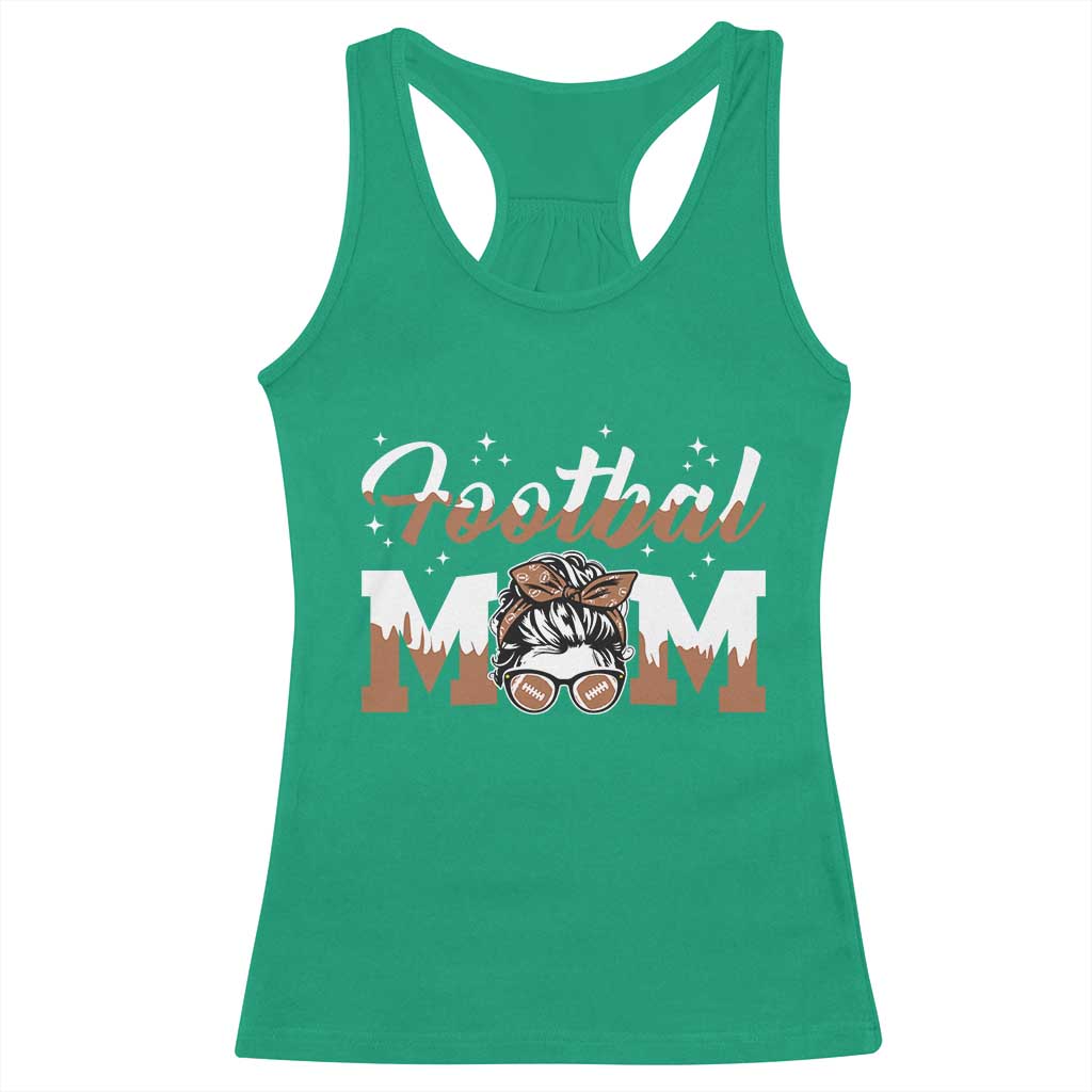 Football Mom Life Racerback Tank Top Sports Fan Gift For Women - Wonder Print Shop