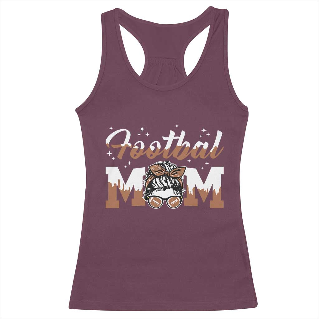 Football Mom Life Racerback Tank Top Sports Fan Gift For Women - Wonder Print Shop