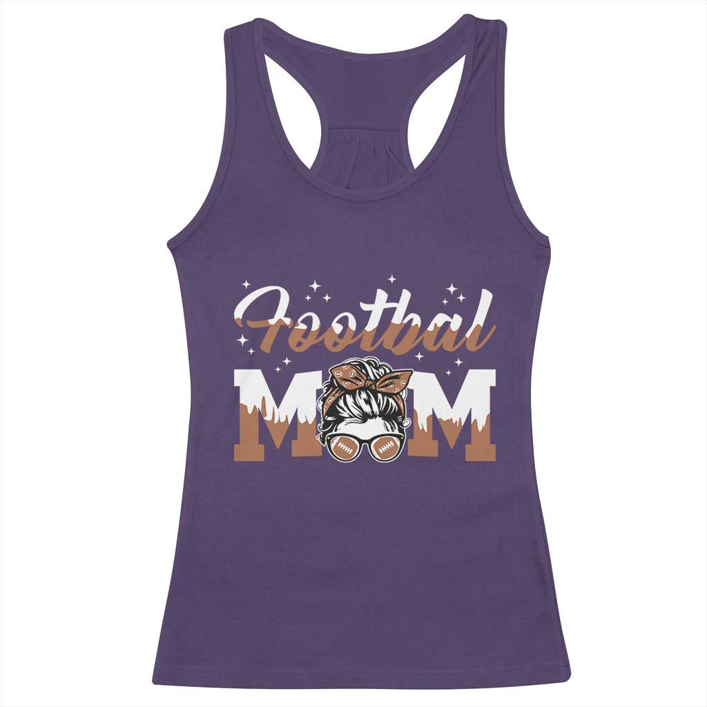 Football Mom Life Racerback Tank Top Sports Fan Gift For Women - Wonder Print Shop