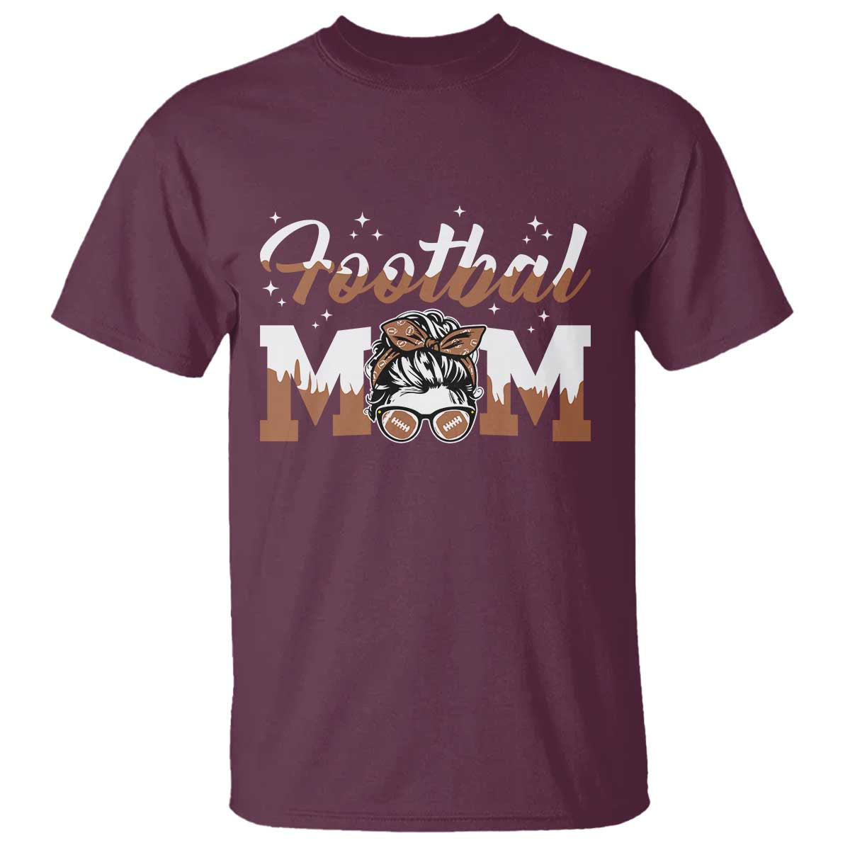 Football Mom Life T Shirt Sports Fan Gift For Women - Wonder Print Shop