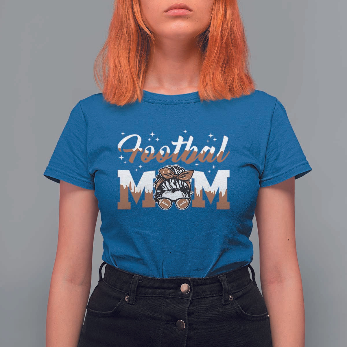 Football Mom Life T Shirt For Women Sports Fan Gift For Women - Wonder Print Shop