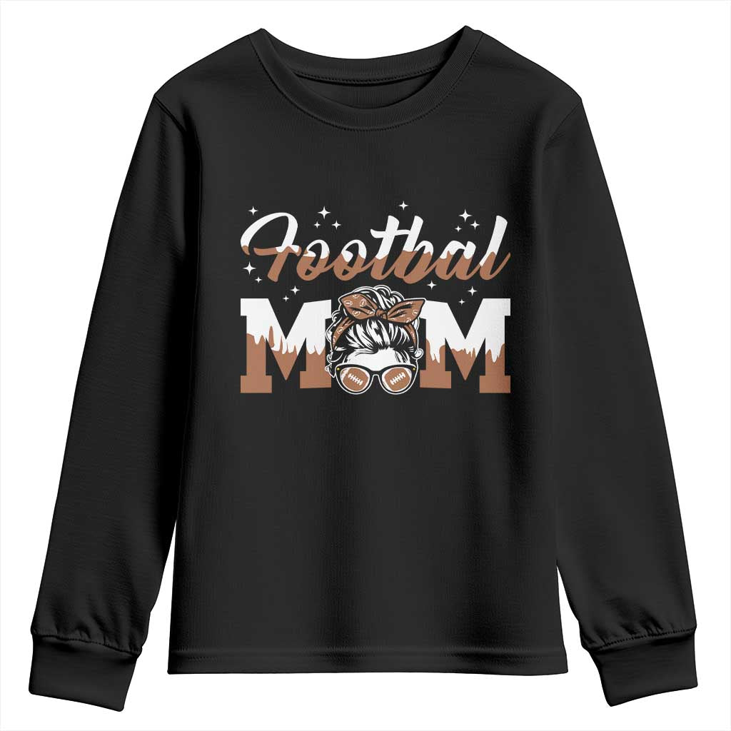 Football Mom Life Youth Sweatshirt Sports Fan Gift For Women - Wonder Print Shop