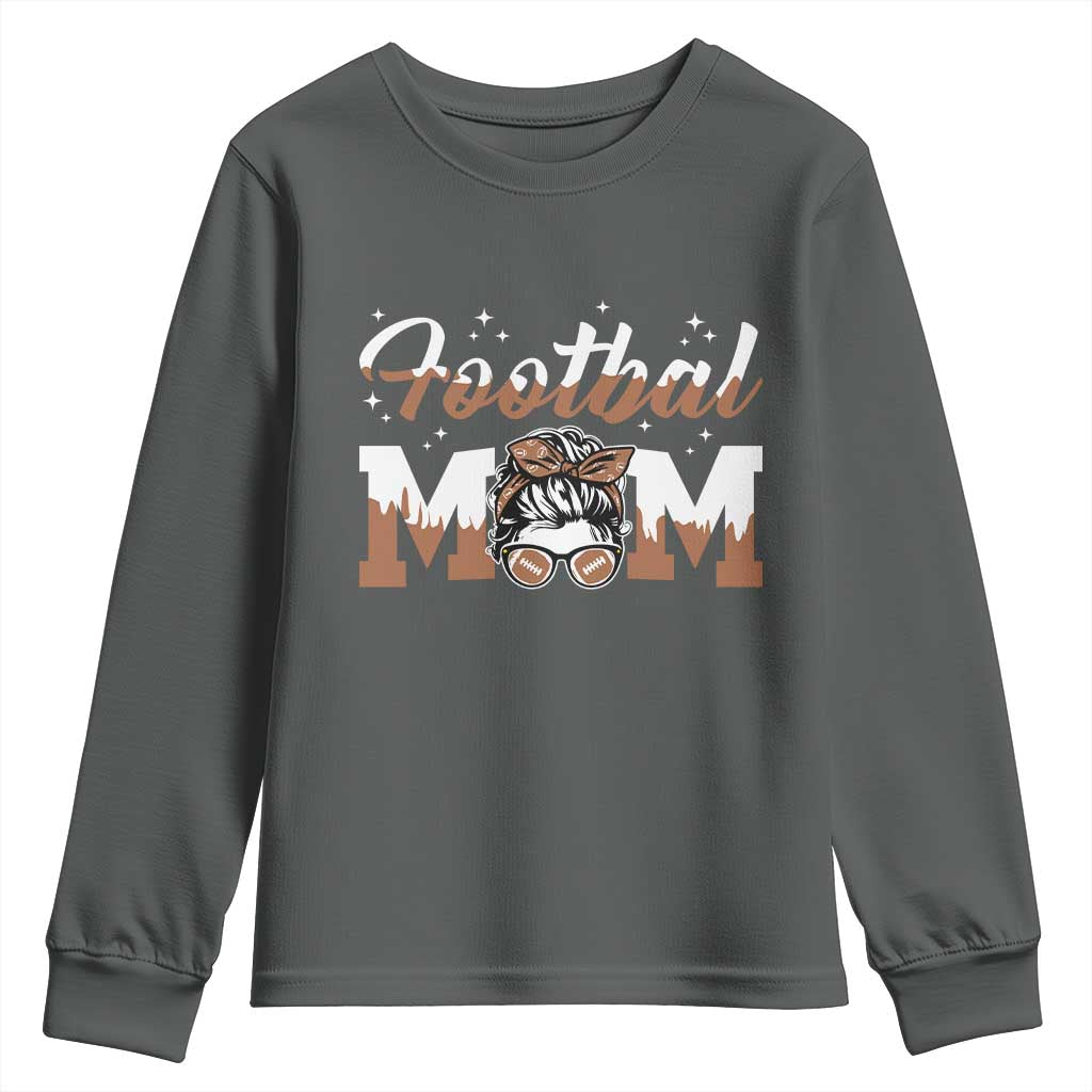 Football Mom Life Youth Sweatshirt Sports Fan Gift For Women - Wonder Print Shop