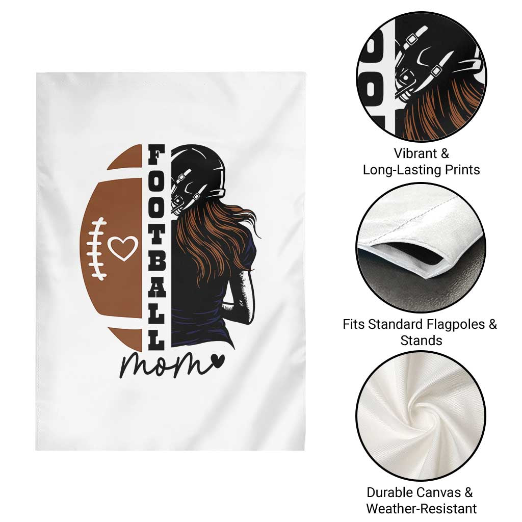 Proud Football Mom Garden Flag Game Day Supporter Gift - Wonder Print Shop
