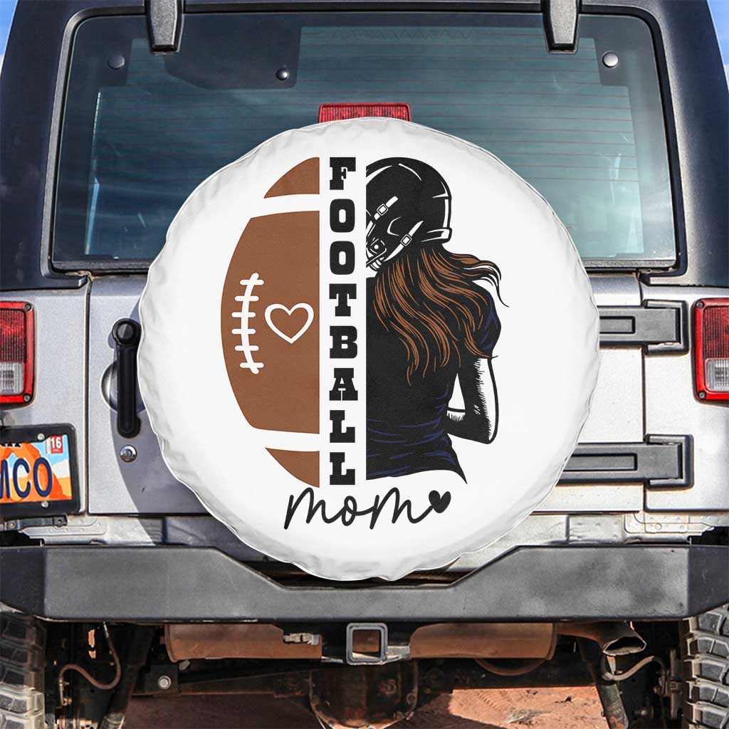 Proud Football Mom Spare Tire Cover Game Day Supporter Gift - Wonder Print Shop
