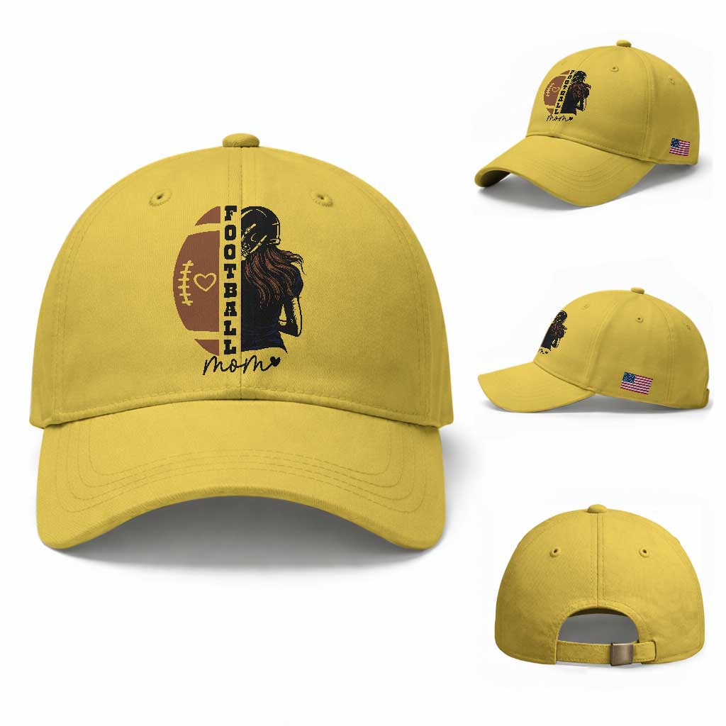 Proud Football Mom Baseball Cap Game Day Supporter Gift