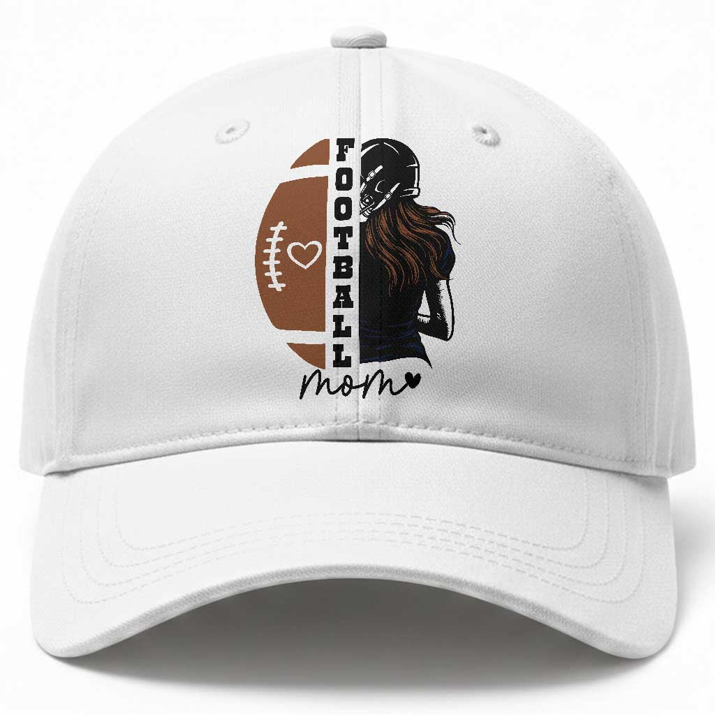 Proud Football Mom Baseball Cap Game Day Supporter Gift