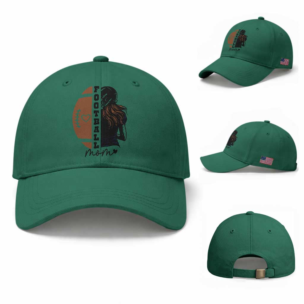 Proud Football Mom Baseball Cap Game Day Supporter Gift