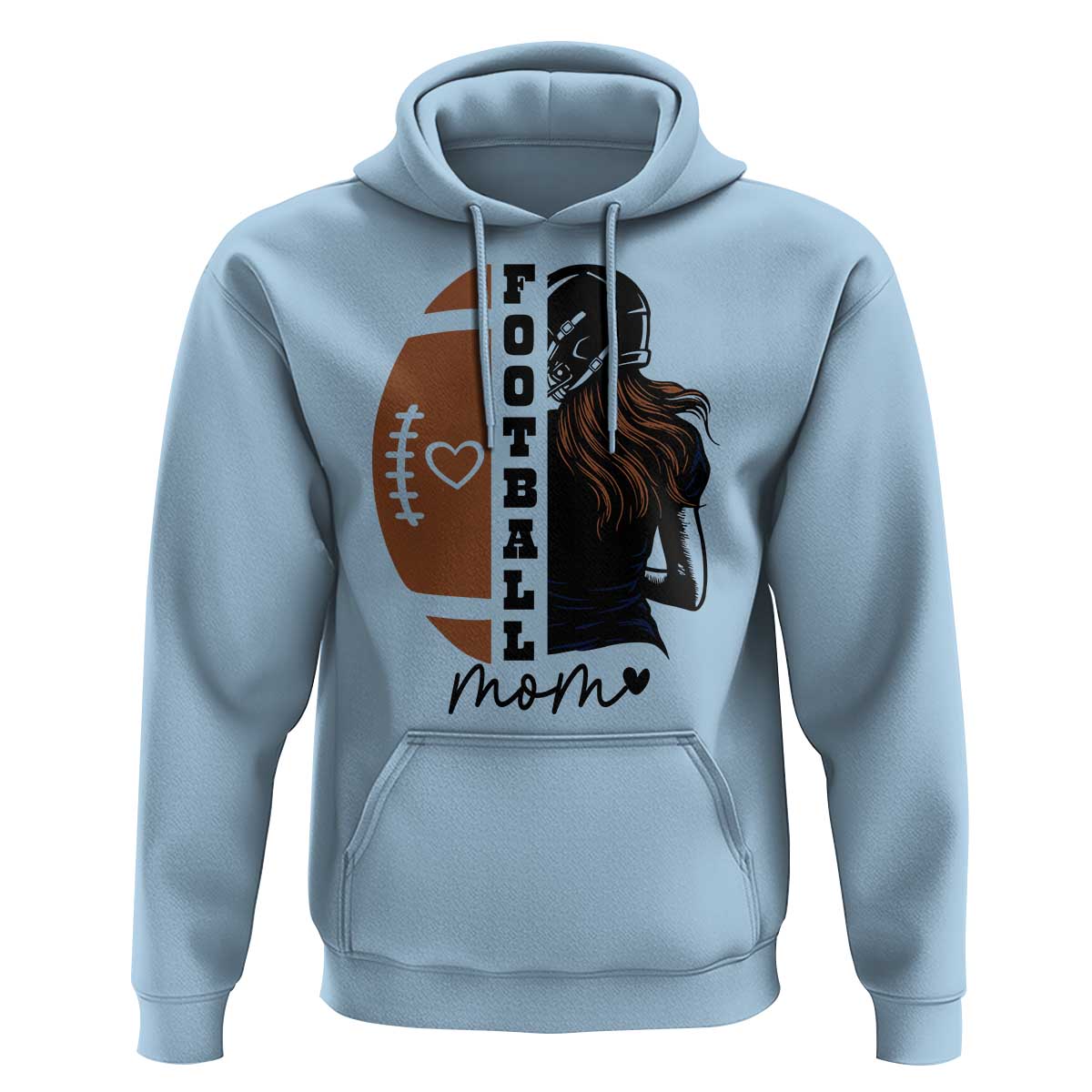 Proud Football Mom Hoodie Game Day Supporter Gift - Wonder Print Shop