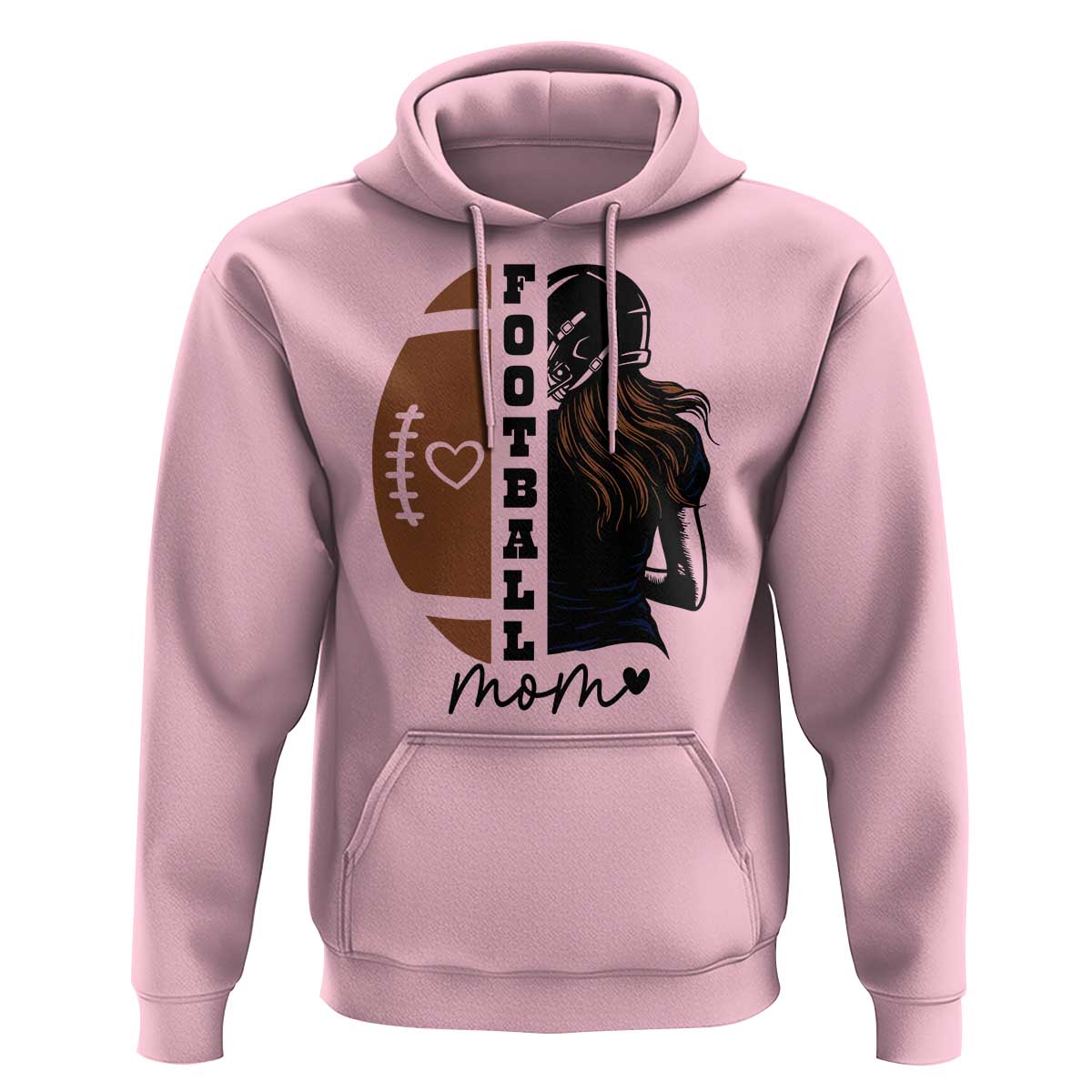 Proud Football Mom Hoodie Game Day Supporter Gift - Wonder Print Shop
