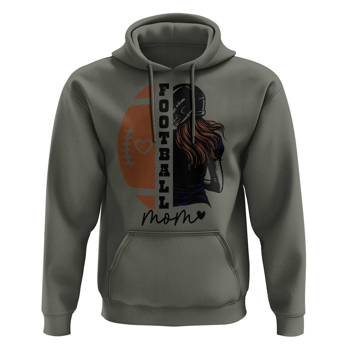 Proud Football Mom Hoodie Game Day Supporter Gift - Wonder Print Shop