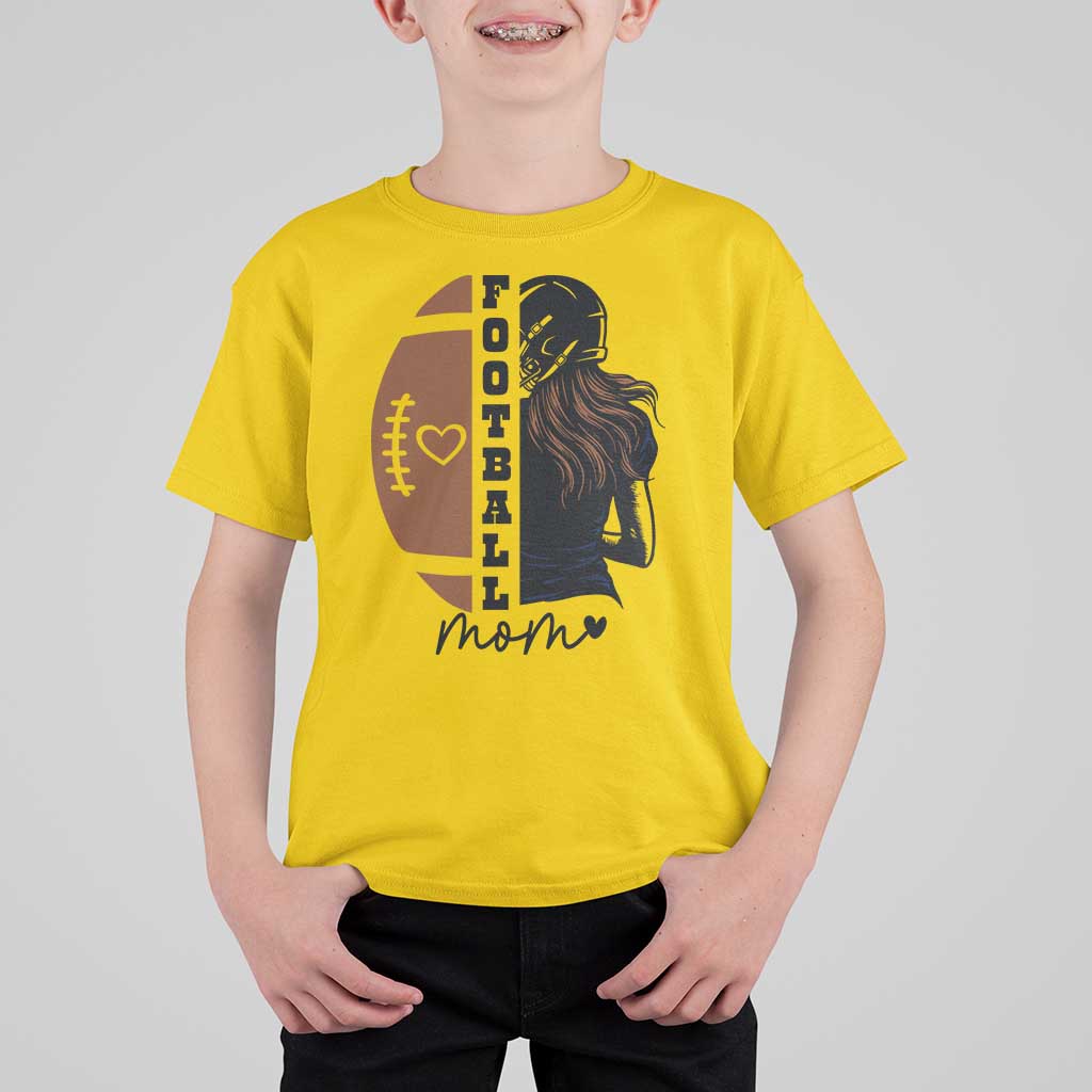 Proud Football Mom T Shirt For Kid Game Day Supporter Gift - Wonder Print Shop