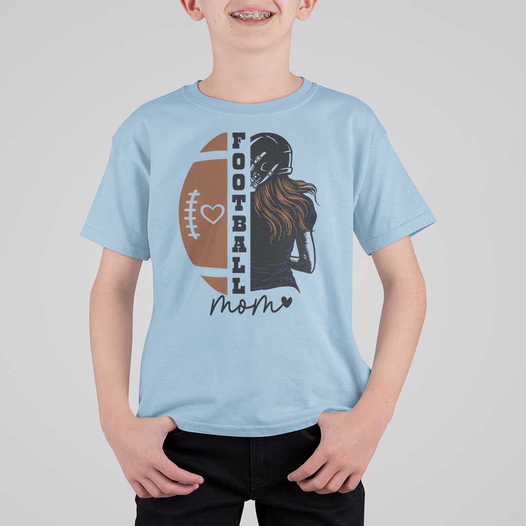 Proud Football Mom T Shirt For Kid Game Day Supporter Gift - Wonder Print Shop