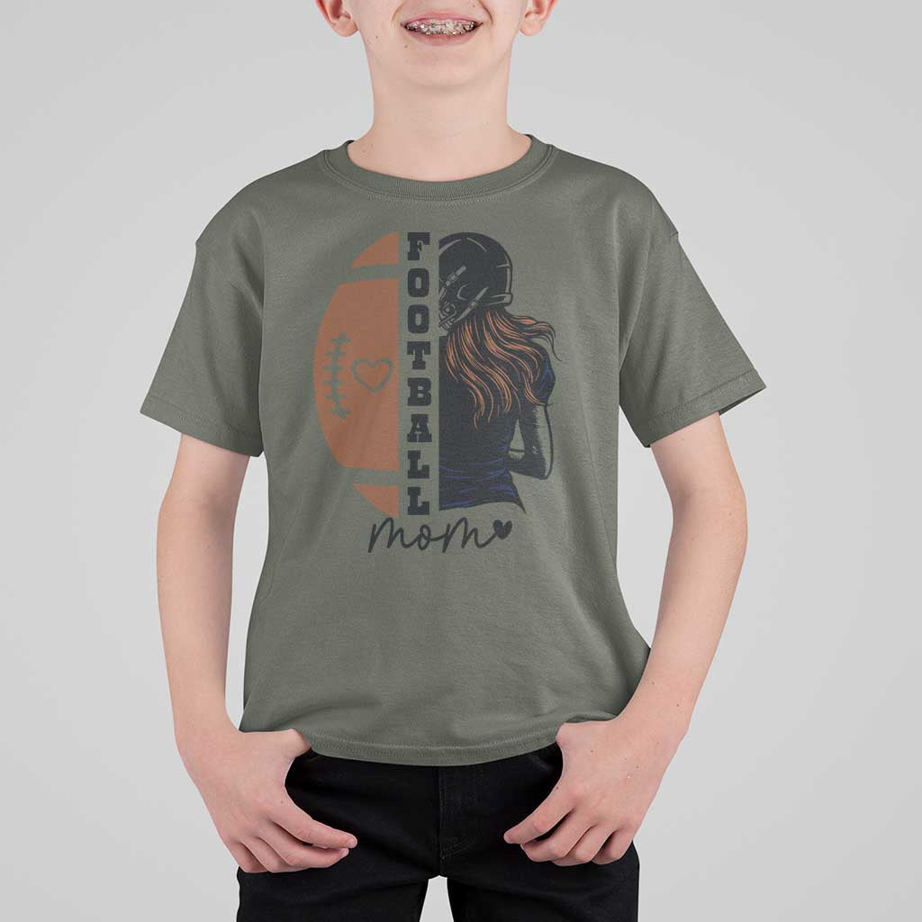 Proud Football Mom T Shirt For Kid Game Day Supporter Gift - Wonder Print Shop