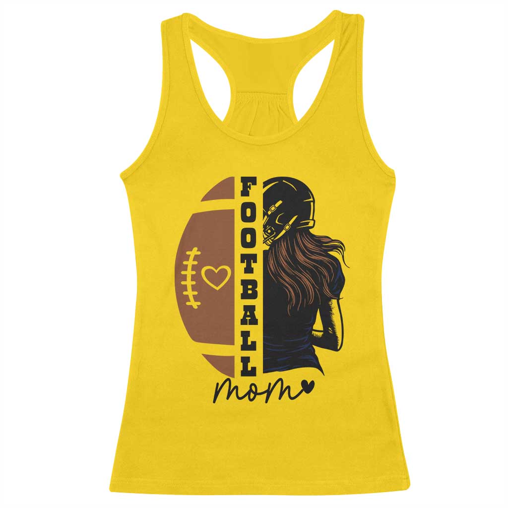 Proud Football Mom Racerback Tank Top Game Day Supporter Gift - Wonder Print Shop